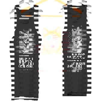 ペットを再び安全に 秋田犬 トランプ 2024 タンクトップ - Kawaiitshirt