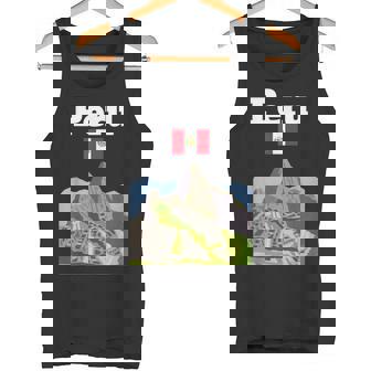 ペルー お土産 インカ マチュピチュ ペルー国旗 アンデス山脈 タンクトップ - Kawaiitshirt