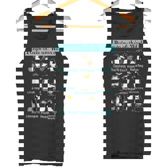 ペンギンの種類 ペンギン好き 野生動物 北極 シーバードファン タンクトップ - Kawaiitshirt