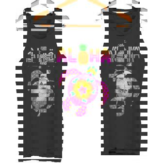 ホヌウミガメ アロハ ハワイ諸島 バケーション タンクトップ - Kawaiitshirt