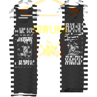 ボウリング大会優勝 クルー ボウリング チーム ホビー ボウラー タンクトップ - Kawaiitshirt