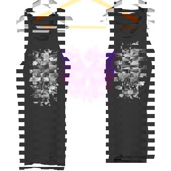 ボヘミアン パープルバタフライ レトロ 魔女の蛾 ヴィンテージ ラベンダー タンクトップ - Kawaiitshirt