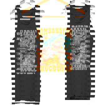 ボンバディロクロコダイルミームクロコダイルファイア-イタリアンブレインロット タンクトップ - Kawaiitshirt