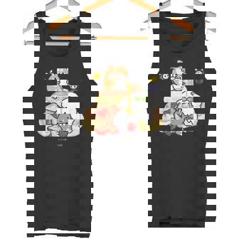 ボンレス犬とボンレス猫 パンケーキ タンクトップ - Kawaiitshirt