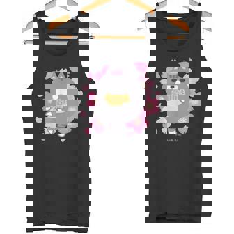 ボンレス犬とボンレス猫 桜 ボンレス猫 タンクトップ - Kawaiitshirt