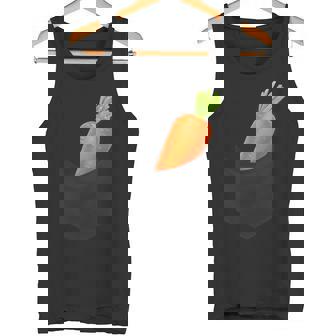 ポケットに入ったニンジン野菜、胸に面白いフルーツニンジン。 タンクトップ - Kawaiitshirt