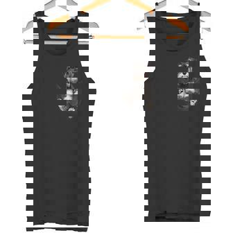 ポケットに入った面白いミニチュアシュナウザー。恋人たちに。 タンクトップ - Kawaiitshirt
