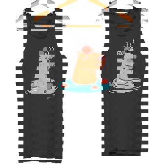 ポケットカピバラ 温泉に浸ける カピバラ タンクトップ - Kawaiitshirt