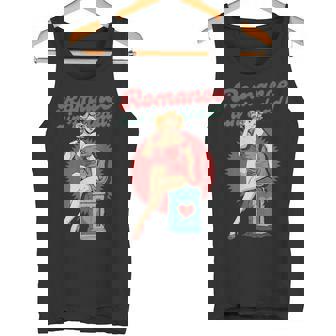ポップアート ピンナップガール ロマンス Ain't Dead バレンタインシングル タンクトップ - Kawaiitshirt