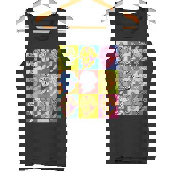 ポップアートクラシック音楽 音楽家 ベートーヴェン ヴァイオリン ピアノ チェロ 練習 音楽好き おもしろ デザイン タンクトップ - Kawaiitshirt