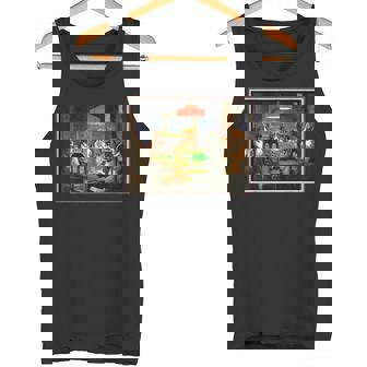 ポーカーをする犬 カード 絵画 タンクトップ - Kawaiitshirt