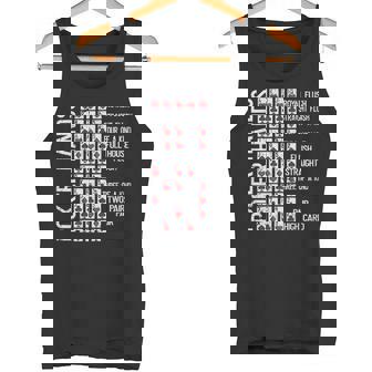 ポーカーハンド チートシートカード カジノゲーム 面白いプレイヤーギフト タンクトップ - Kawaiitshirt