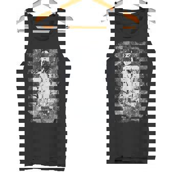 マイケル・ジャクソン バッド・ワールド・ツアー 1988年 白黒スプラッター タンクトップ - Kawaiitshirt