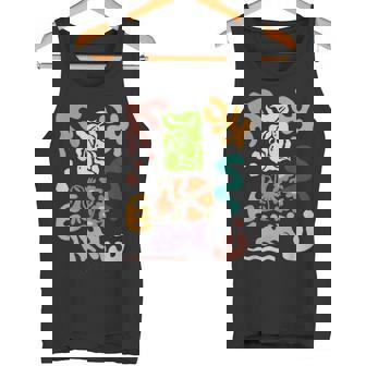 マティス風絵画 ボタニカル 花柄 抽象模様 タンクトップ - Kawaiitshirt