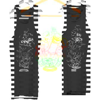 マリファナ スカル ボング 大麻 ウィード 420 ラスタ ギフト タンクトップ - Kawaiitshirt