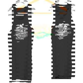 マルチーズ 犬 麻雀 面白いtシャツ 文字入り メンズ おもしろ 面白い 服 おもしろグッズ ネタ 雀士 タンクトップ - Kawaiitshirt