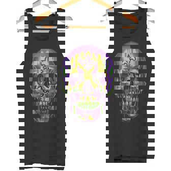 マルディグラ ドリップドリング スカル カーニバル 火曜日 パーティー テーマ 新品 タンクトップ - Kawaiitshirt