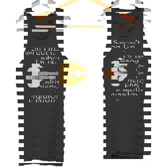 マンドリンピッキング ミュージシャン 音符 フォークミュージック タンクトップ - Kawaiitshirt