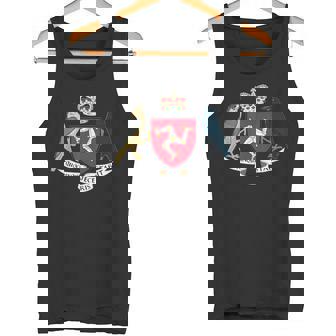 マン島の旗 3本の脚 マンの紋章 タンクトップ - Kawaiitshirt