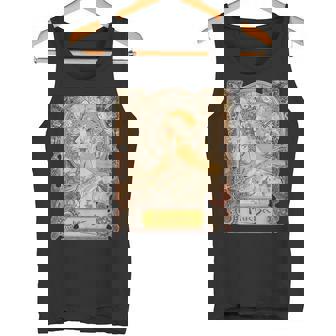 ミュシャラプリュムゾディアックレディアールヌーボー タンクトップ - Kawaiitshirt