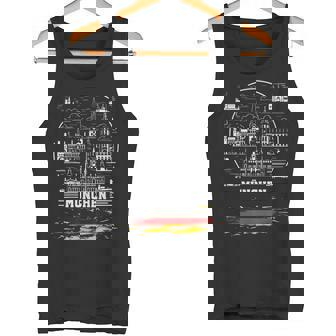 ミュンヘンお土産 ミュンヘン ドイツ国旗 タンクトップ - Kawaiitshirt