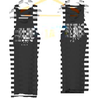 ミラノイタリア-ミラノイタリアファッションイタリアングラフィック タンクトップ - Kawaiitshirt