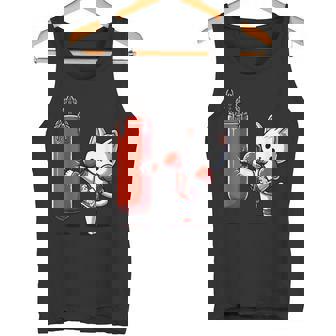 ムエタイ猫、キックボクシング タンクトップ - Kawaiitshirt