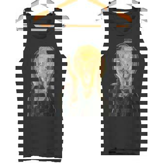 ムンクの叫び《切り抜き》【世界の名画】エドヴァルド・ムンク Munch 美術館アート タンクトップ - Kawaiitshirt