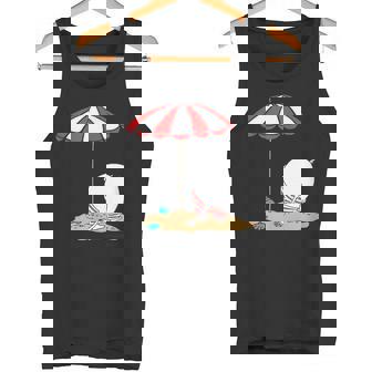 ムーミン ビーチで着替え タンクトップ - Kawaiitshirt