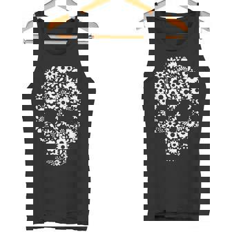 メキシコ人のための死者の日デザインのシュガースカルカラベラ タンクトップ - Kawaiitshirt