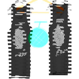 メロン Melon 『フルーツ ポップ』果物 シンプル ゆるい かわいい 落書き イラスト タンクトップ - Kawaiitshirt