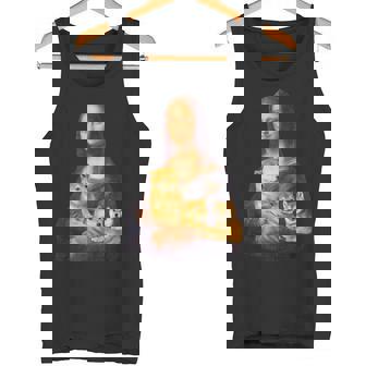 モナリザ 面白いtシャツ 柴犬 イヌ わんこ メンズ 犬好き グッズ かわいい おもしろ 面白い 服 ネタ タンクトップ - Kawaiitshirt