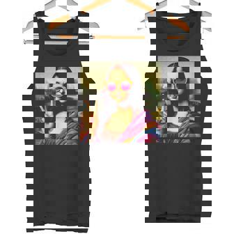 モナリザvサイン タンクトップ - Kawaiitshirt