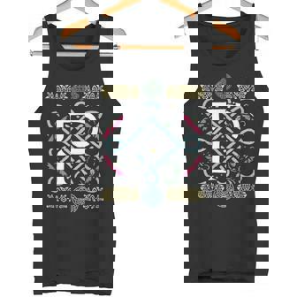 モノグラム 文字 P ケルト ヴィンテージ レトロ タンクトップ - Kawaiitshirt