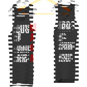 モロンはアメリカを支配している政治的ユーモアの自由のスピーチ タンクトップ - Kawaiitshirt