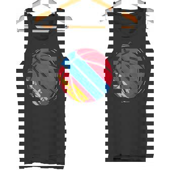 モンゴルの国旗が付いたバスケットボールボール タンクトップ - Kawaiitshirt