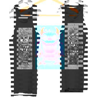 モンスター ハロウィン 怖い 面白い かわいい モンスター モチーフ タンクトップ - Kawaiitshirt
