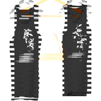 ヤシの木 夏 カラフル 胸 プリント ホリデー タンクトップ - Kawaiitshirt