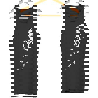 ヤモリ、トカゲ、サンショウウオ、爬虫類、動物、幸運、運勢、 足跡、足 タンクトップ - Kawaiitshirt