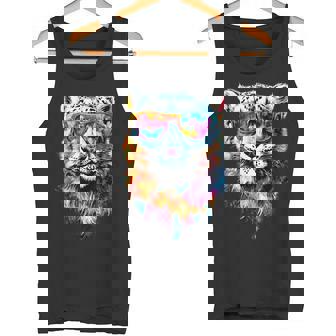 ユキヒョウ パンサー 大型ネコ科動物 ユキヒョウ タンクトップ - Kawaiitshirt