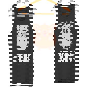 ユーモア豚 ミニマリスト かわいい 面白い豚 長袖tシャツ タンクトップ - Kawaiitshirt