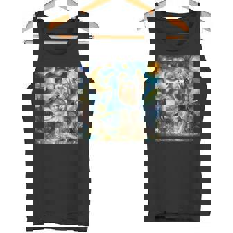 ヨークシャーテリア 星月夜シャツ ヴィンセント・ヴァン・ゴッホ ヨーキー タンクトップ - Kawaiitshirt
