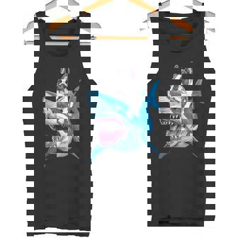 ライディング シャーク フレンチブルドッグ 長袖tシャツ タンクトップ - Kawaiitshirt