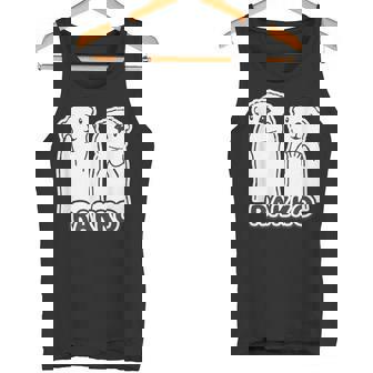 ラッコ《ともだち・かい と かお》2匹 シンプル イラスト【どうぶつフレンズ】動物 ゆるくて かわいい キャラクター タンクトップ - Kawaiitshirt