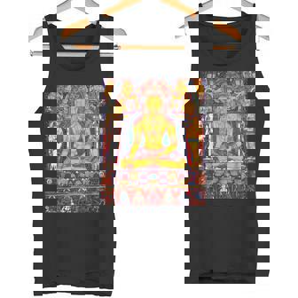 ラトナサンバヴァ チベット仏教 タンカ 曼荼羅 仏教 タンクトップ - Kawaiitshirt