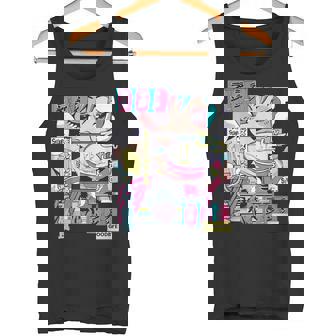 ラーメン屋日本のアニメ・マンガ・コミックパネルaporwave タンクトップ - Kawaiitshirt