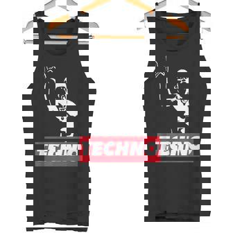 レイバー、Dj、ハードテクノパーティー、フェスティバルのためのテクノバイキング タンクトップ - Kawaiitshirt