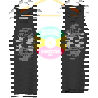 レゲエ ミュージック ビニールレコード キングストン ジャマイカ ヴィンテージ ジャマイカ タンクトップ - Kawaiitshirt