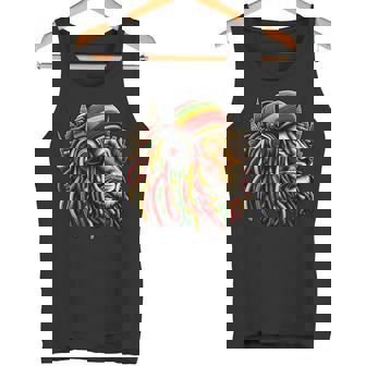 レゲエ服 メンズ ルーツ ラスタライオン 420 ジャマイカ タンクトップ - Kawaiitshirt