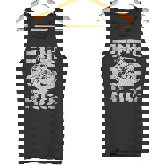 レスリングシャツ 面白いフリーハグレスリング タンクトップ - Kawaiitshirt